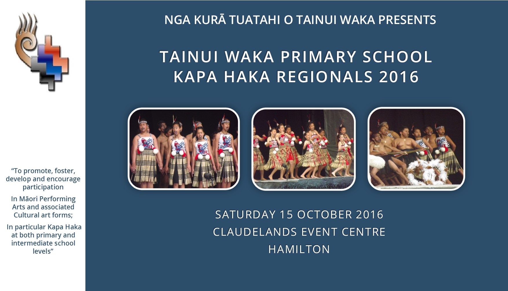 Tainui Waka Primary School Kapa Haka Regionals Claudelands